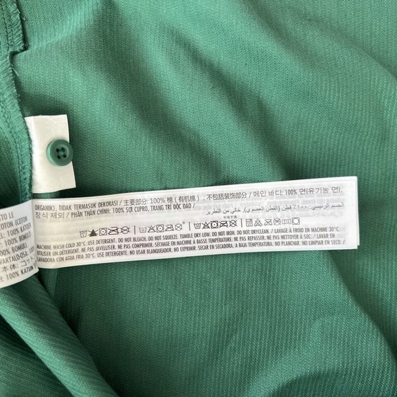 Disney Mickey Corduroy Button Shirt Size LARGE Men Long Sleeve Green Cotton NEW - Picture 10 of 11